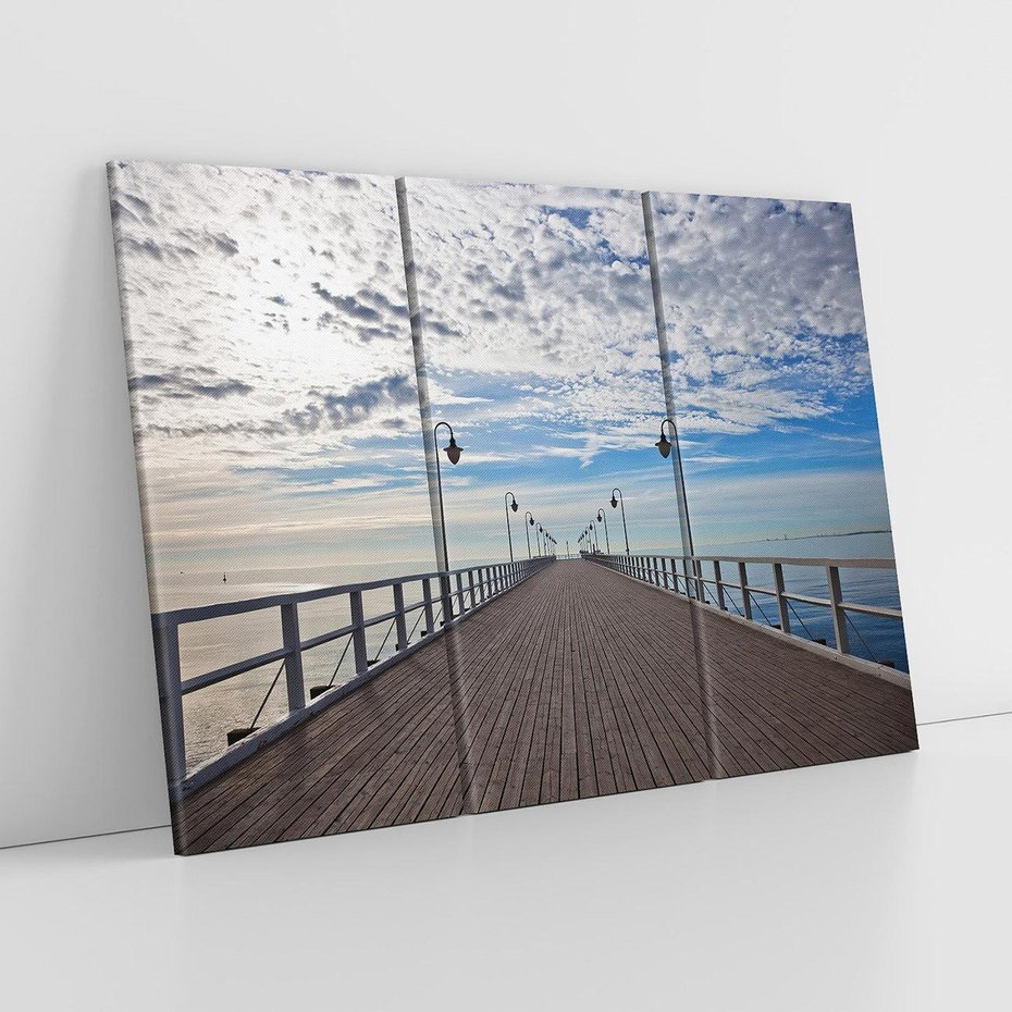 Obraz na płótnie 120x80 - Molo nad Bałtykiem w Gdyni - molo, Gdynia