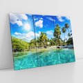 Obraz na płótnie 120x80 - Rajskie wakacje na plaży - plaża, wakacje