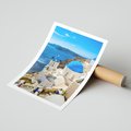Plakat bez ramy 21x30 - Urokliwy widok na Santorini - Santorini, widok