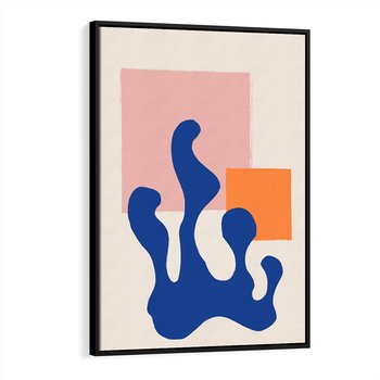 Obraz w ramie 50x70 - Bezgraniczna Galeria Plam - abstrakcja, nowoczesny plakat - rama czarna