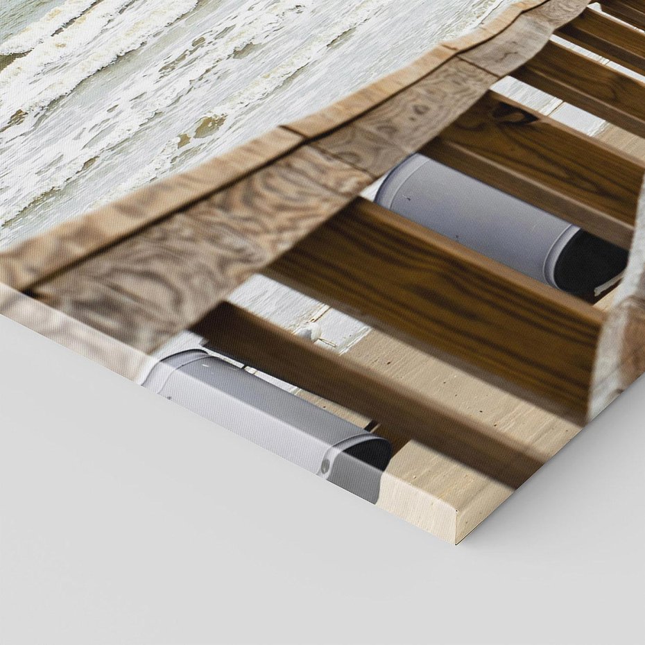 Obraz na płótnie 120x60 - Morze i drewniany pomost - morze, pomost