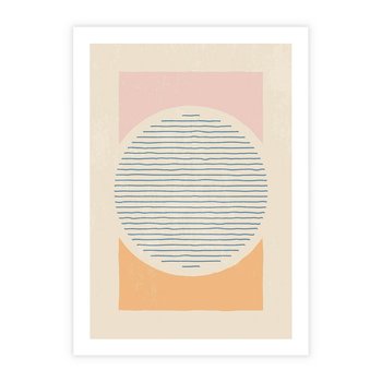 Plakat bez ramy 21x30 - Rozbijająca Opowieść - geometryczne kształty, koła