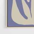 Obraz w ramie 80x120 - Kształty Niewidzialnych Granic - abstrakcyjna sztuka, skandynawski styl - rama drewno