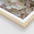 Plakat w ramie 30x40 - Kwiatowy taniec - kwiaty, hortensje - rama drewno