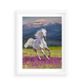 Plakat w ramie 40x50 - Koń Góry: Spotkanie z Wielką Przyrodą - koń, góry - rama biała