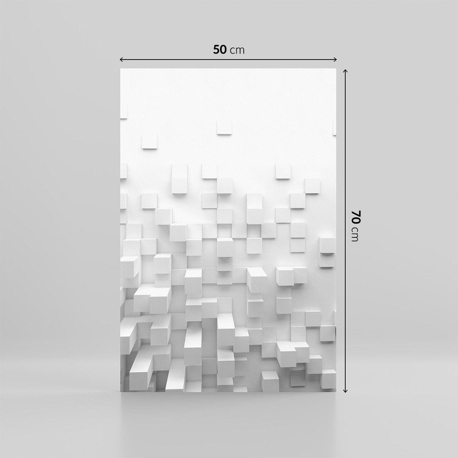 Obraz na płótnie 50x70 - Głębia abstrakcji - ściana, 3D