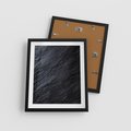 Plakat w ramie 40x50 - Kamienne tekstury w trójwymiarze - kamień, tekstura - rama czarna