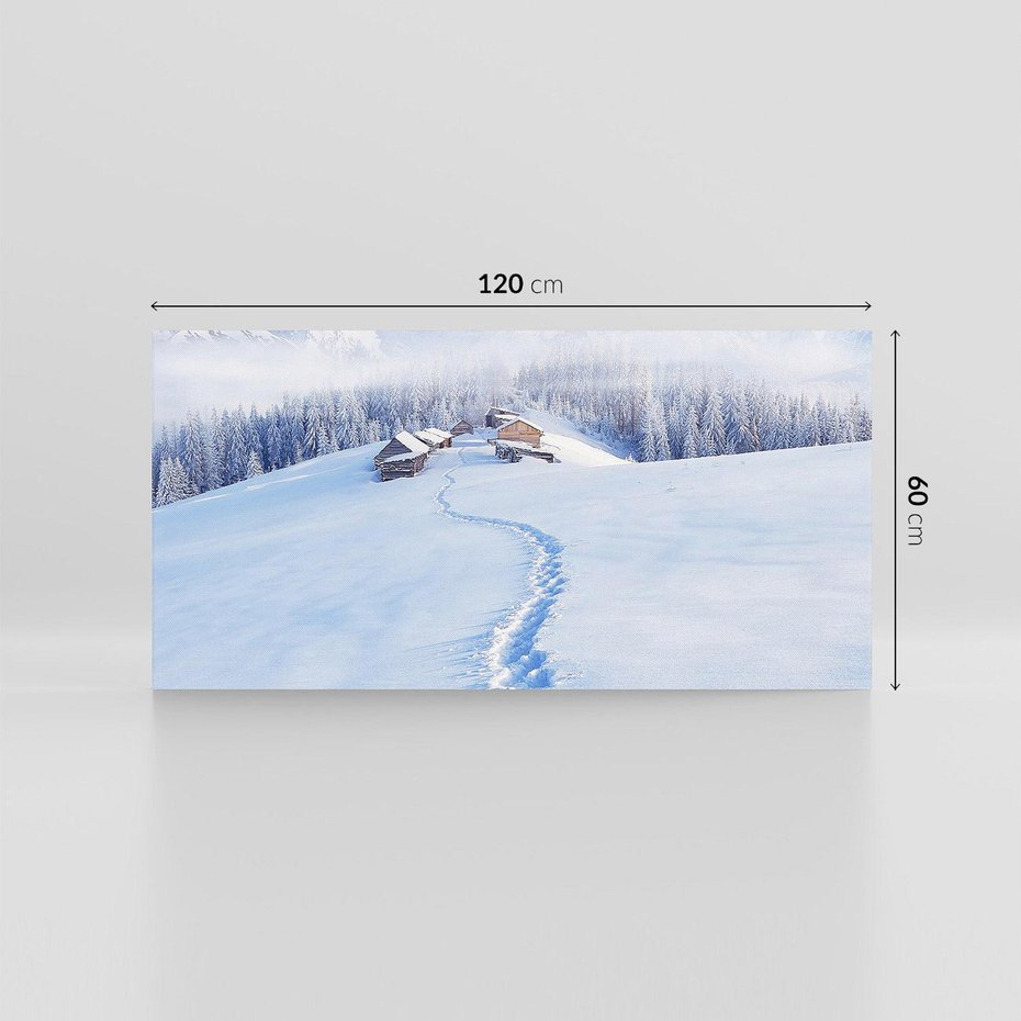 Obraz na płótnie 120x60 - Magia zimowych gór - zima, góry