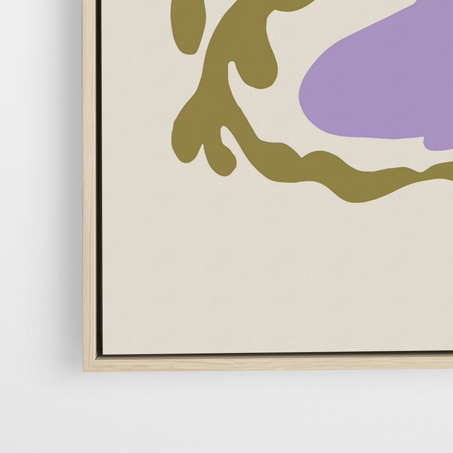 Obraz w ramie 50x70 - Kolorowe Echa - kwiaty, abstrakcja - rama drewno