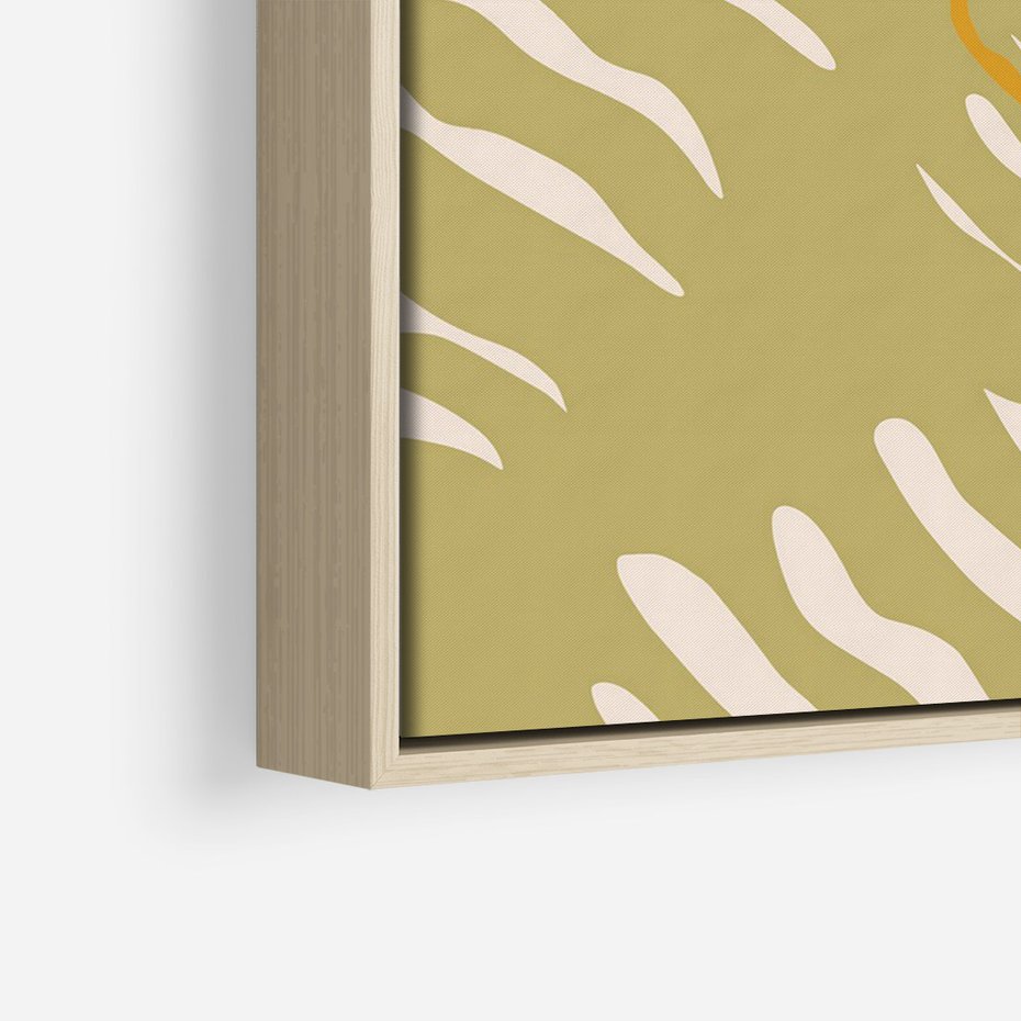 Obraz w ramie 80x120 - Konturem Zmiękczane - minimalistyczny obraz, nowoczesny - rama drewno