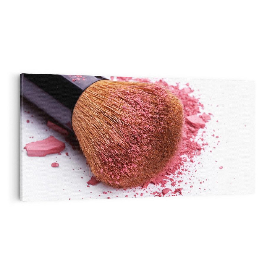 Obraz na płótnie 100x50 - Makijaż w kolorze pędzla - makijaż, pędzel