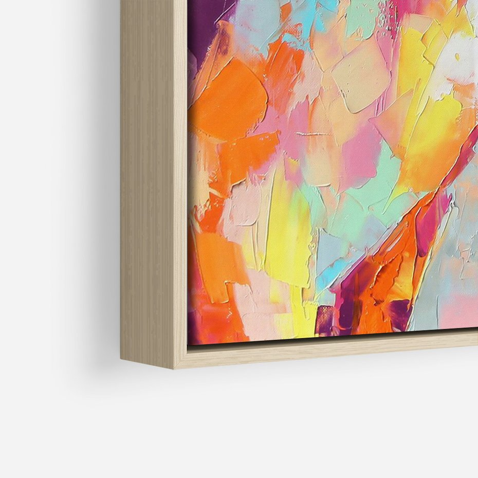 Obraz w ramie 50x70 - Impresje snów malarza - kolorowy olejny obraz, jeleń ryczący na rykowisku - rama drewno