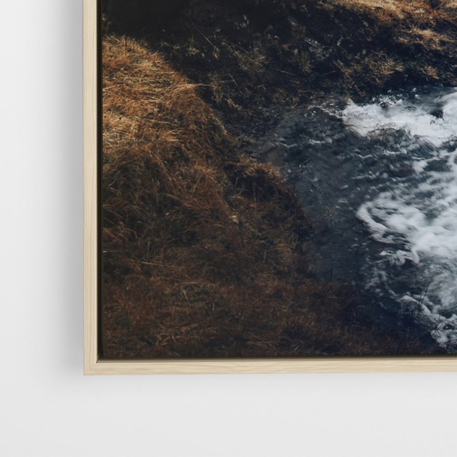 Obraz w ramie 80x120 - Spokój Natury - skandynawski, pejzaż - rama drewno