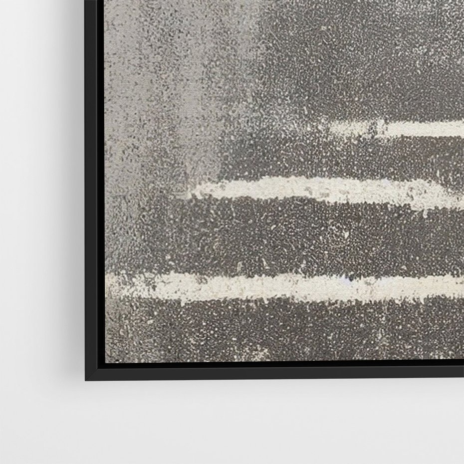 Obraz w ramie 70x100 - Malowane impresje zmysłów - abstrakcyjne plamy, linie - rama czarna