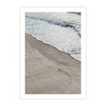 Plakat bez ramy 30x40 - Brzeg Morza: Malownicza Plaża i Fale - morze, plaża