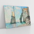 Obraz na płótnie 120x80 - Klify Étretat (1885), Claude Monet - Reprodukcja - reprodukcja, obraz na płótnie
