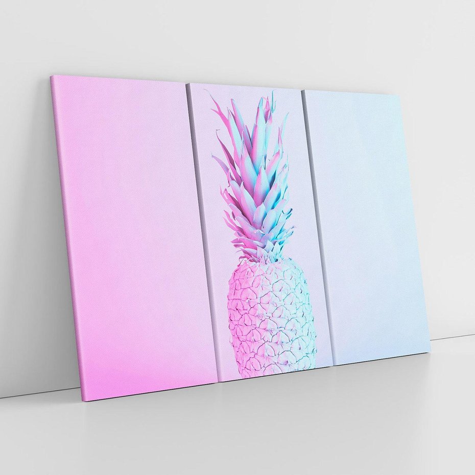 Obraz na płótnie 120x80 - Ananas Abstrakcja - ananas, abstrakcja