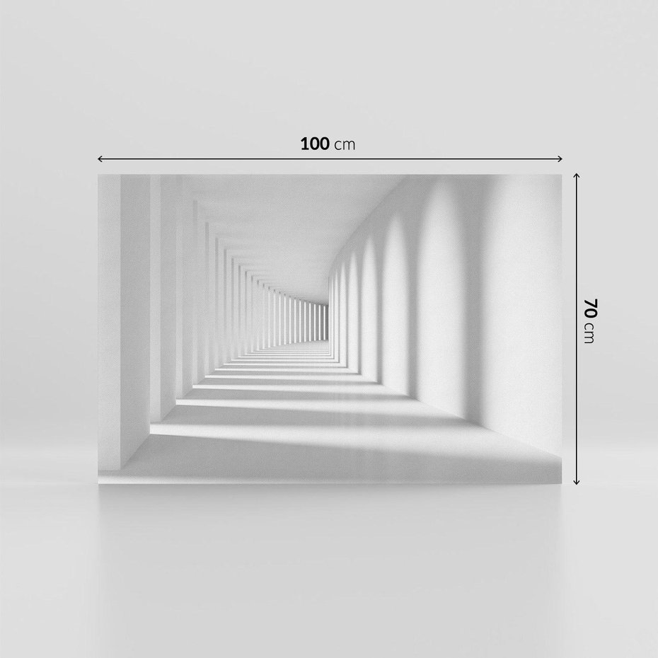 Obraz na płótnie 100x70 - Abstrakcyjny tunel: Podróż w inną przestrzeń - 3D, abstrakcja