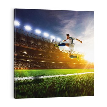 Obraz na płótnie 50x50 - Pasja Sportu - stadion, piłka nożna