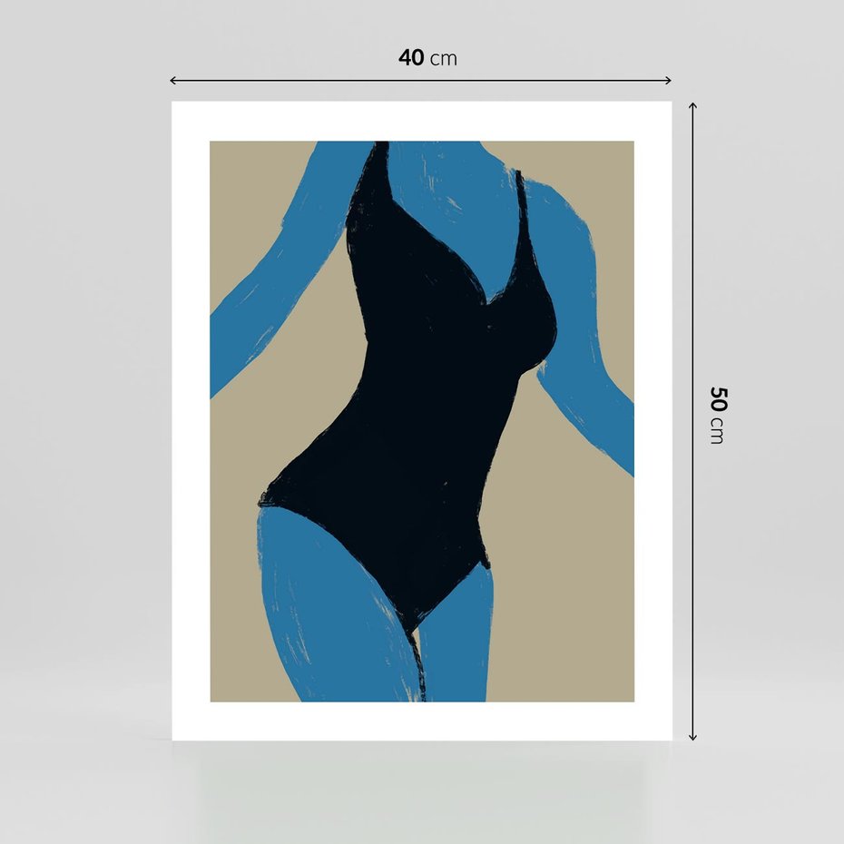 Plakat bez ramy 40x50 - Zaklęta Kompozycja - abstrakcyjny plakat, nowoczesna sztuka