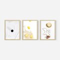 Zestaw obrazy w ramie 30x40 galeria - Moda, kapelusz, cytryny, wakacje, lato - rama drewno