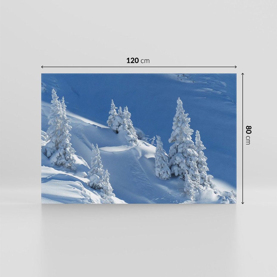 Obraz na płótnie 120x80 - Magia zimowego krajobrazu - śnieg, zima