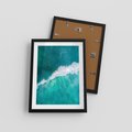 Plakat w ramie 30x40 - Siła i Spokój - morze, ocean - rama czarna