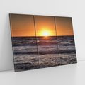 Obraz na płótnie 120x80 - Zachód Słońca Nad Morzem - zachód słońca,