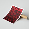 Plakat bez ramy 30x40 - Geometryczne 3D: wizja przestrzeni - geometryczne, 3D