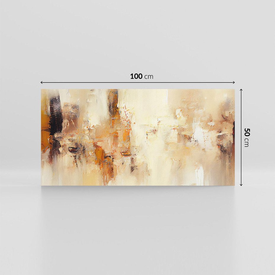 Obraz na płótnie 100x50 - Odbicie utraconych barw - abstrakcja, tekstury farb