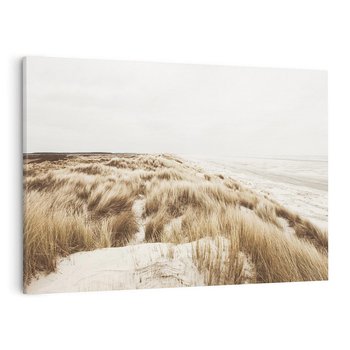 Obraz na płótnie 100x70 - Nadmorskie Wydmy - fotografia, kolory sepii