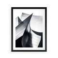 Plakat w ramie 40x50 - Miasto Współczesności - architektura, nowoczesne budynki - rama czarna