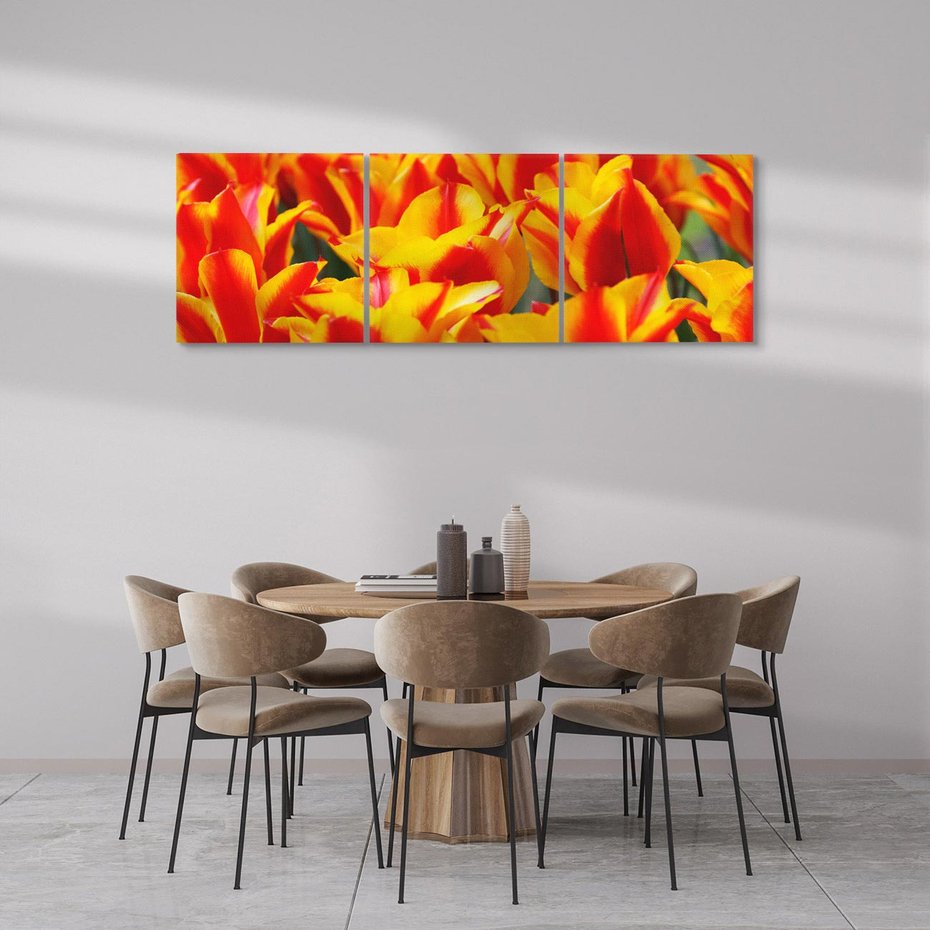 Obraz na płótnie 120x40 - Kwiatowa natura - kwiat, kwiaty