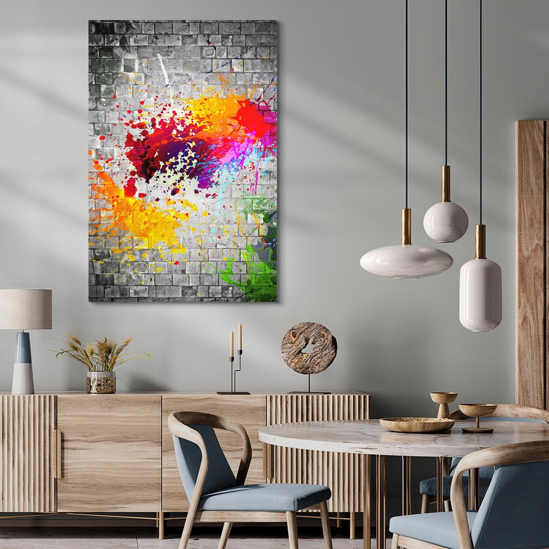 Obraz na płótnie 70x100 - Ekspresja Graffiti - farba, graffiti