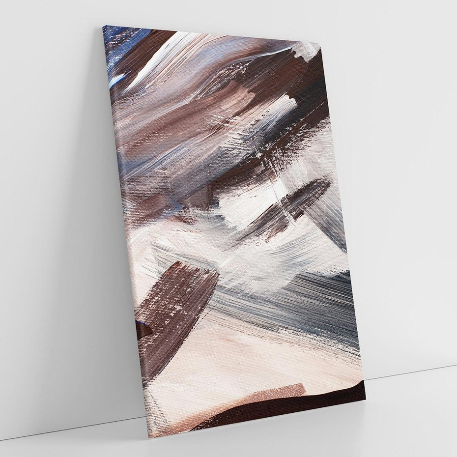 Obraz na płótnie 70x100 - Eksploracja Dramaturgii - abstrakcyjny chaos, chatyczne maźnięcia pędzla