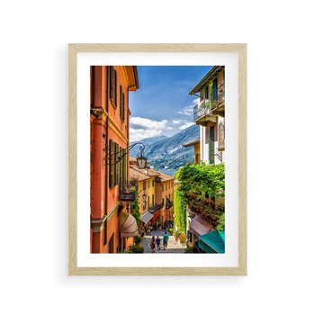 Plakat w ramie 40x50 - Tropienie Nieskończoności - uliczka, perspektywa - rama drewno