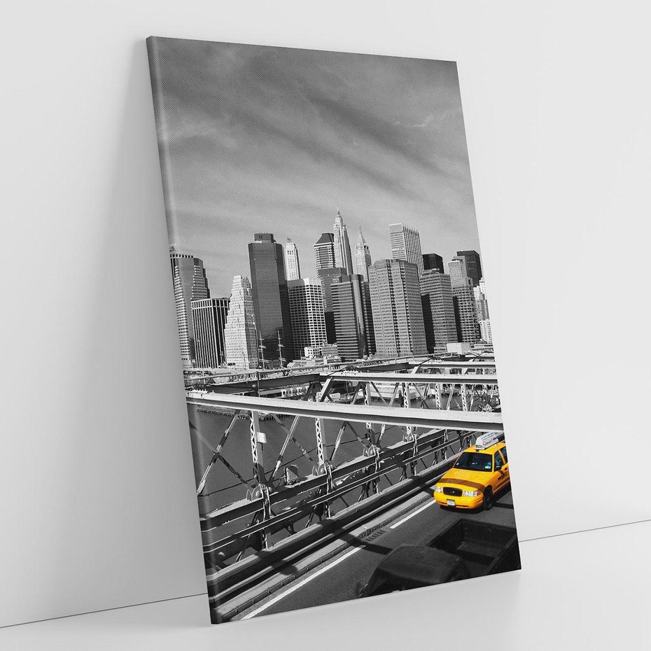 Obraz na płótnie 70x100 - Podróż taksówką przez Nowy Jork - TAXI, miasto