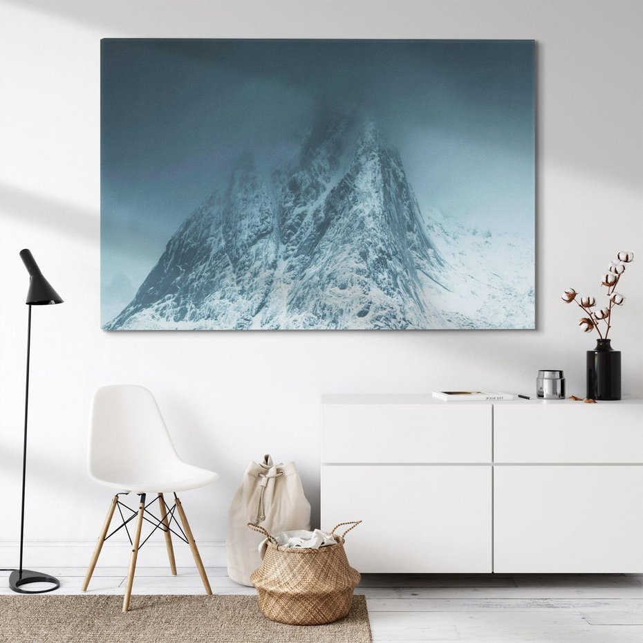 Obraz na płótnie 100x70 - Skandynawski pejzaż - skadynawski, pejzaż