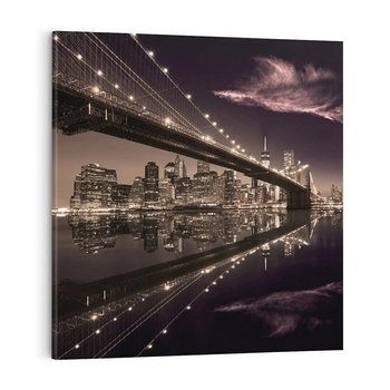 Obraz na płótnie 40x40 - ikona Nowego Jorku - most, Nowy Jork