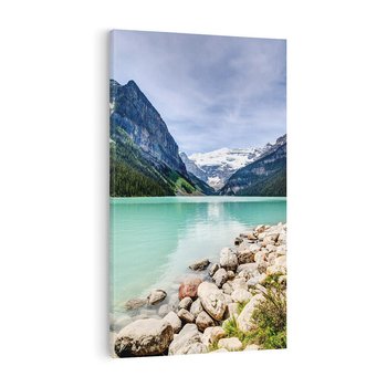 Obraz na płótnie 70x100 - Górskie jezioro - spokój i piękno - jezioro, górskie