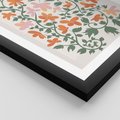 Plakat w ramie 50x70 - Kwiatowa Refleksja - kwiaty polne, plakat - rama czarna