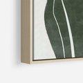 Obraz w ramie 80x120 - Zieleń Inspirującego Życia - zielony plakat, minimalizm - rama drewno