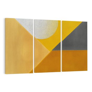 Obraz na płótnie 120x80 - Harmonia migoczących ognisk - intensywne ciepłe kolory, słoneczny żółty