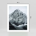 Plakat bez ramy 40x50 - Surowość Gór - śnieg, zima w górach