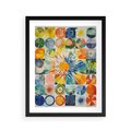 Plakat w ramie 40x50 - Rozkwitające Wzory Abstrakcji - abstrakcyjny obraz, mnogość kolorów - rama czarna