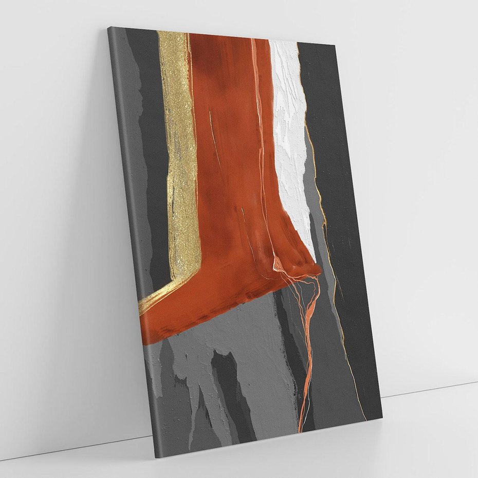 Obraz na płótnie 80x120 - Abstrakcyjna impresja - abstrakcja, nowoczesny