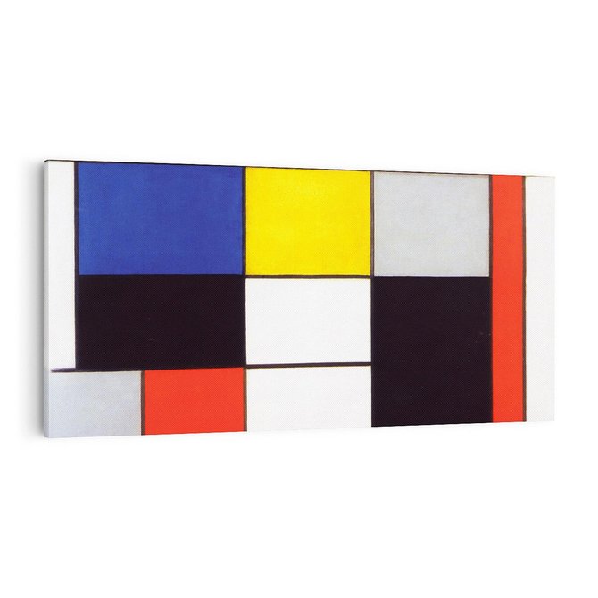 Obraz na płótnie 140x70 - Kompozycja A (1920), Piet Mondrian - Reprodukcja - reprodukcja, obraz na płótnie