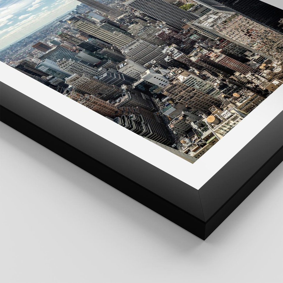 Plakat w ramie 30x40 - Duch Nowego Jorku - Manhattan, Nowy Jork - rama czarna