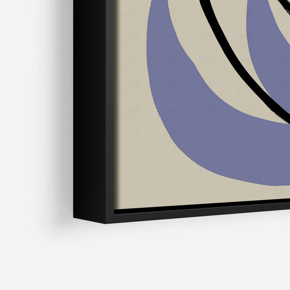 Obraz w ramie 70x100 - Bezgraniczne Przenikanie - minimalizm, boho plakat - rama czarna