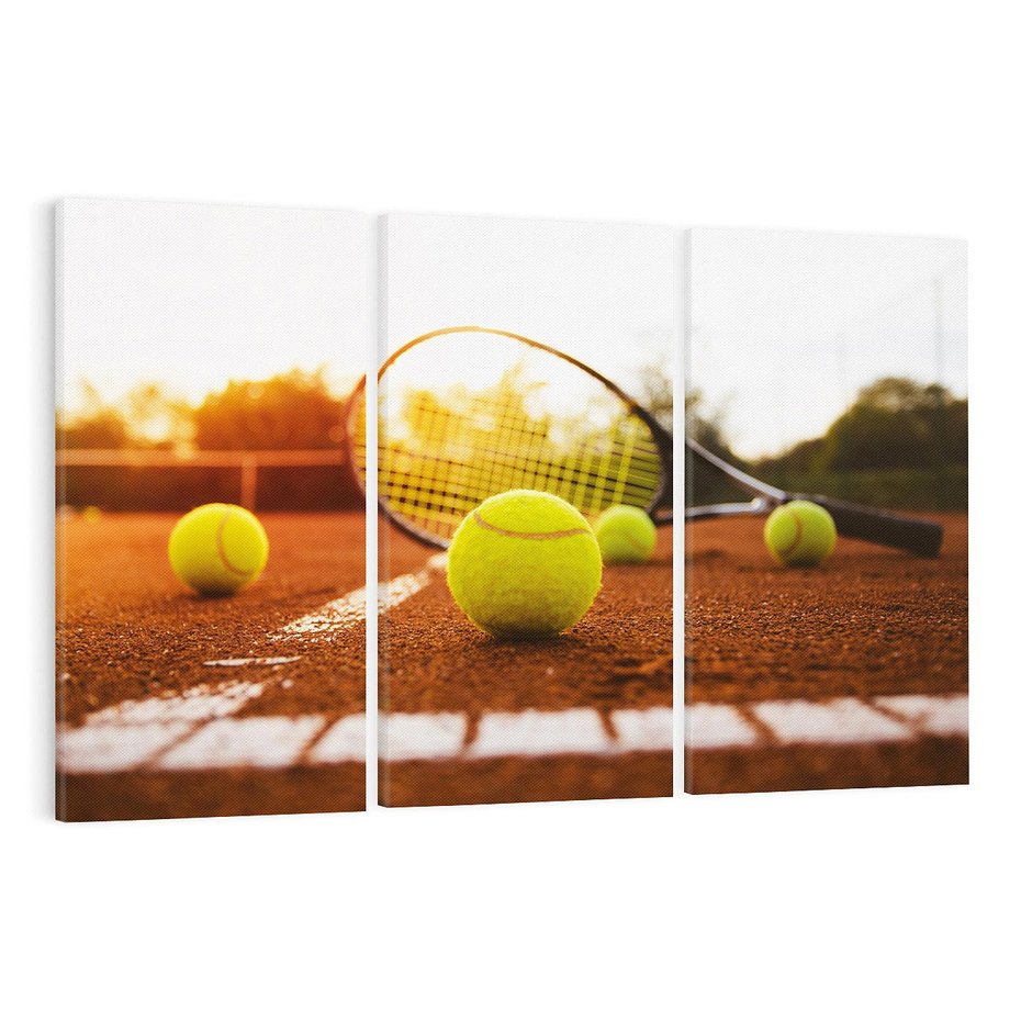 Obraz na płótnie 120x80 - Moc sportowej rywalizacji - tenis, kort